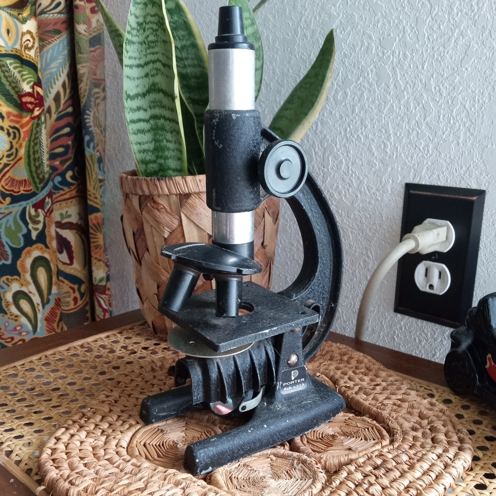 Porter 1950s Childrens Microscope Made in USA - Picture 1 of 10
